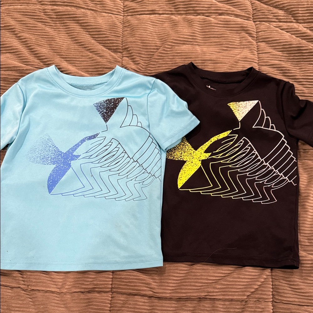 Kids under armor  T-Shirts - Blue and Black *price for both*